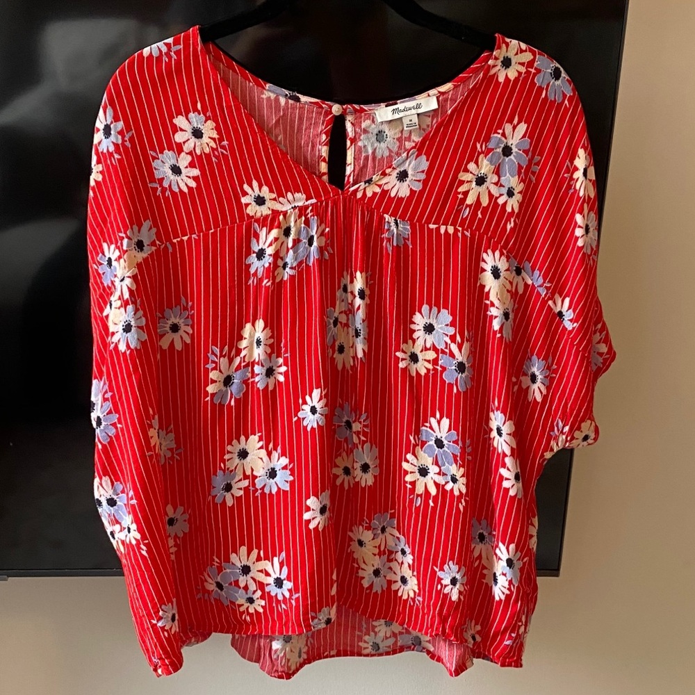 Madewell Floral Top